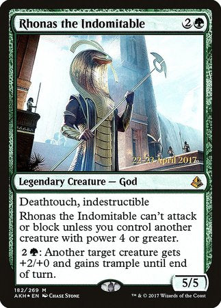 Rhonas the Indomitable [Amonkhet Promos] | Exor Games New Glasgow