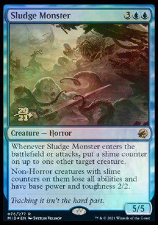 Sludge Monster [Innistrad: Midnight Hunt Prerelease Promos] | Exor Games New Glasgow