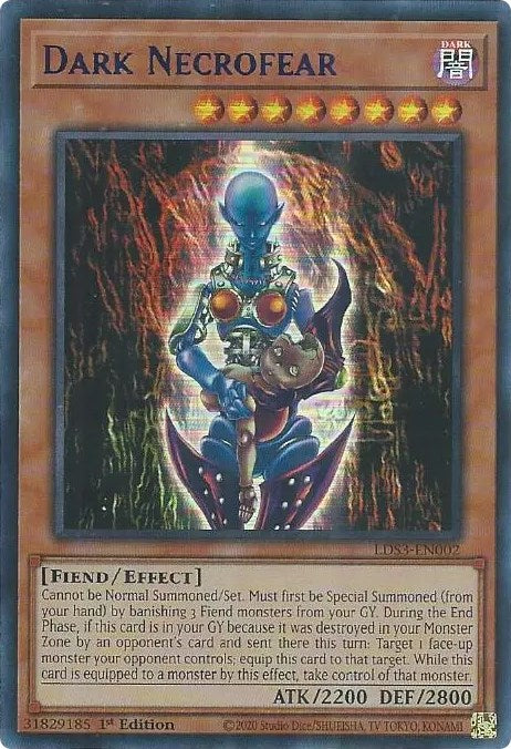 Dark Necrofear (Blue) [LDS3-EN002] Ultra Rare | Exor Games New Glasgow