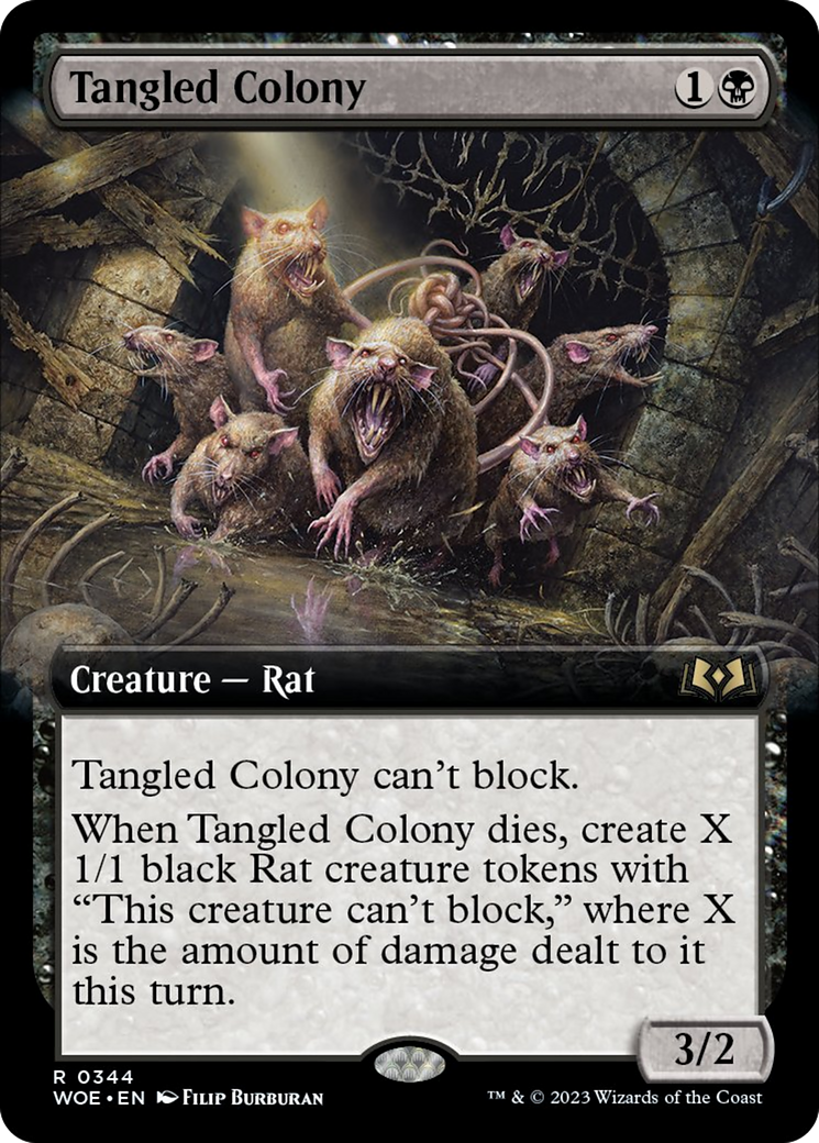 Tangled Colony (Extended Art) [Wilds of Eldraine] | Exor Games New Glasgow