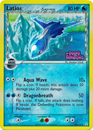 Latios (22/110) (Delta Species) (Stamped) [EX: Holon Phantoms] | Exor Games New Glasgow