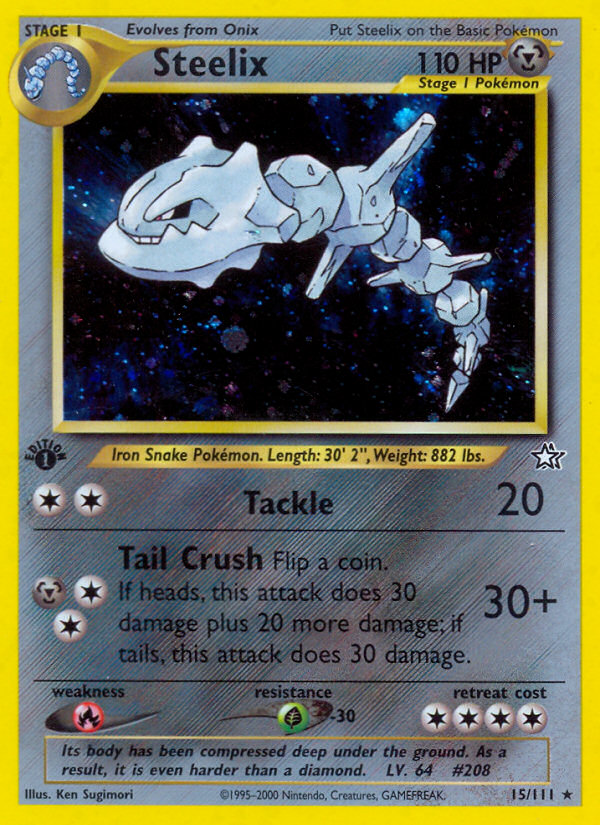 Steelix (15/111) [Neo Genesis 1st Edition] | Exor Games New Glasgow