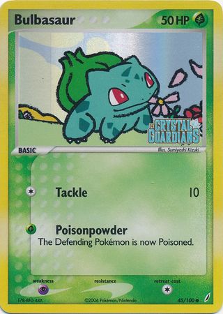 Bulbasaur (45/100) (Stamped) [EX: Crystal Guardians] | Exor Games New Glasgow