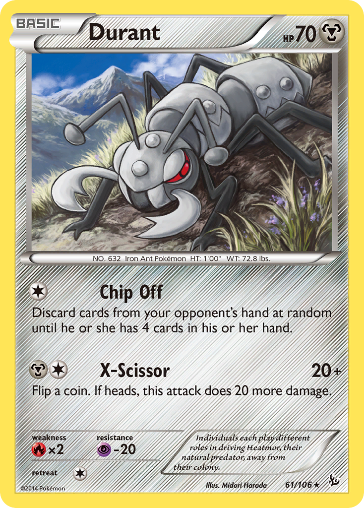 Durant (61/106) [XY: Flashfire] | Exor Games New Glasgow