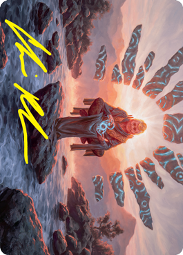 Jadzi, Oracle of Arcavios Art Card (Gold-Stamped Signature) [Strixhaven: School of Mages Art Series] | Exor Games New Glasgow