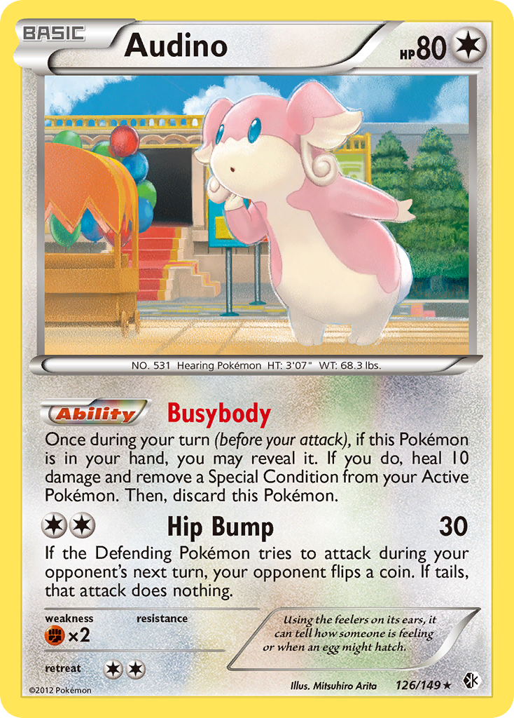 Audino (126/149) [Black & White: Boundaries Crossed] | Exor Games New Glasgow