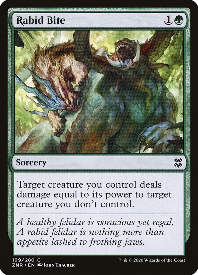 Rabid Bite [Zendikar Rising] | Exor Games New Glasgow
