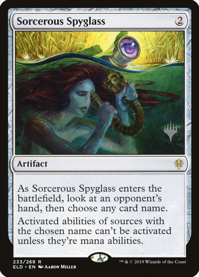 Sorcerous Spyglass (Promo Pack) [Throne of Eldraine Promos] | Exor Games New Glasgow