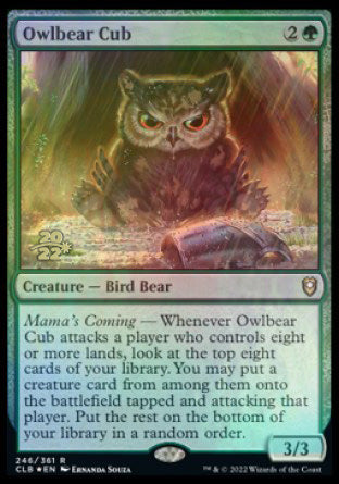 Owlbear Cub [Commander Legends: Battle for Baldur's Gate Prerelease Promos] | Exor Games New Glasgow