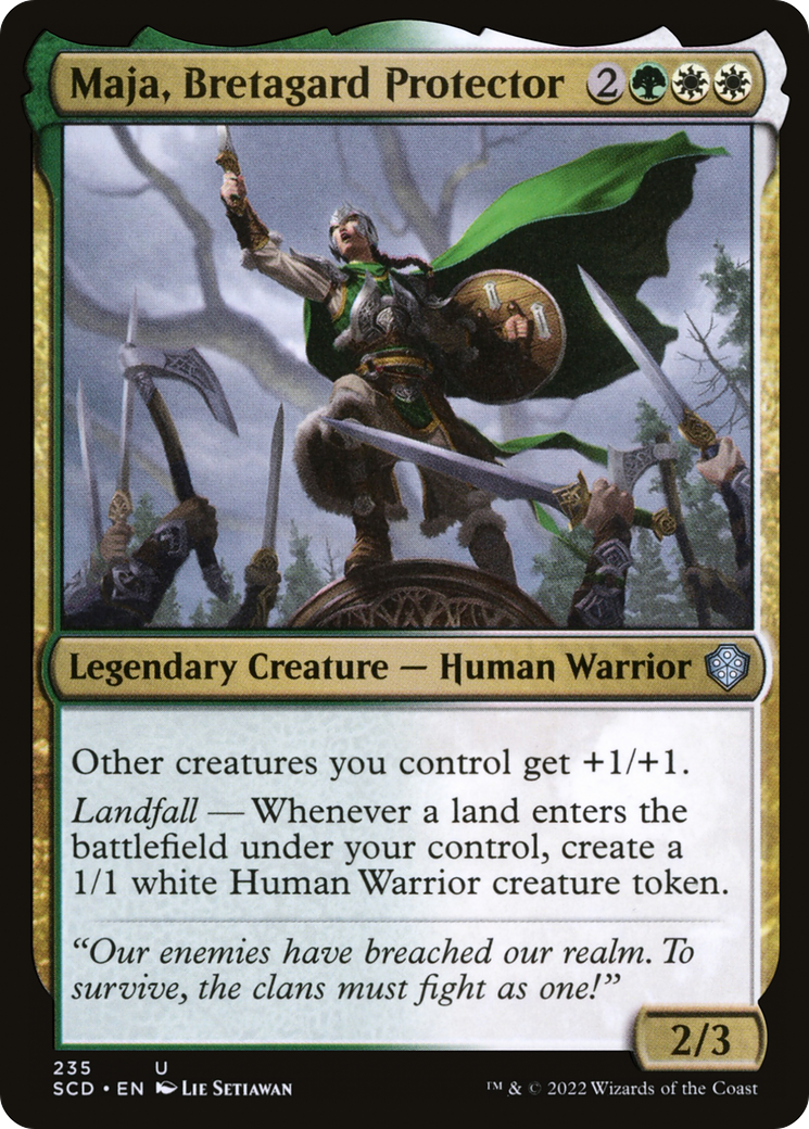 Maja, Bretagard Protector [Starter Commander Decks] | Exor Games New Glasgow