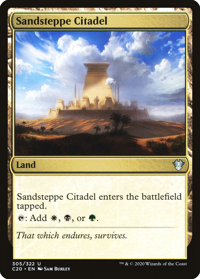 Sandsteppe Citadel [Commander 2020] | Exor Games New Glasgow