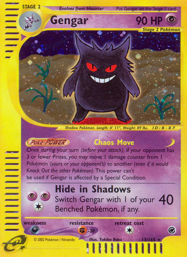 Gengar (13/165) [Expedition: Base Set] | Exor Games New Glasgow