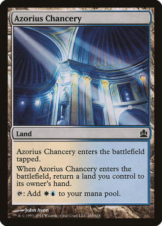 Azorius Chancery [Commander 2011] | Exor Games New Glasgow