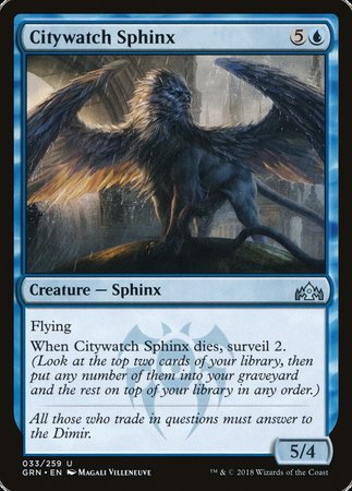 Citywatch Sphinx [Guilds of Ravnica] | Exor Games New Glasgow