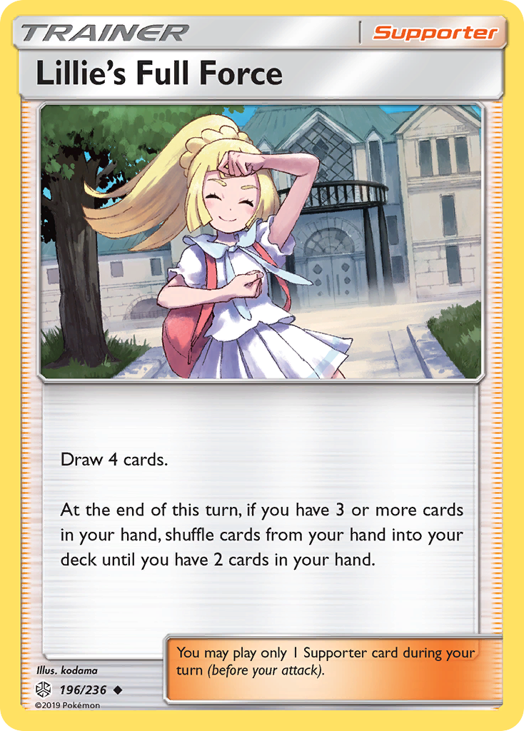 Lillie's Full Force (196/236) [Sun & Moon: Cosmic Eclipse] | Exor Games New Glasgow