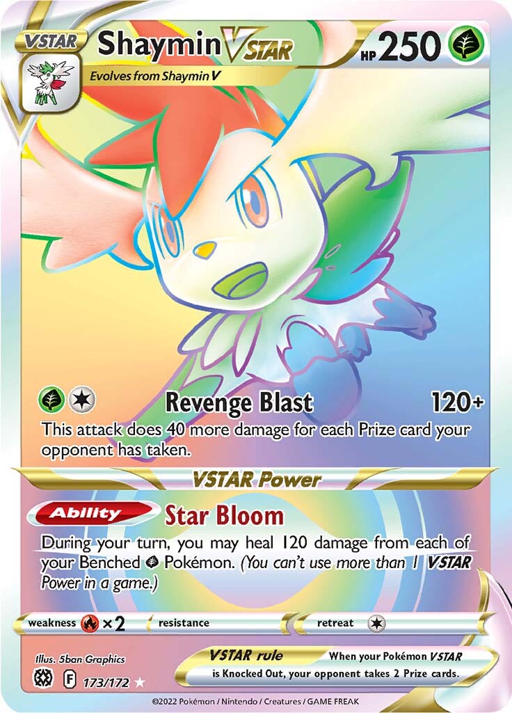 Shaymin VSTAR (173/172) [Sword & Shield: Brilliant Stars] | Exor Games New Glasgow