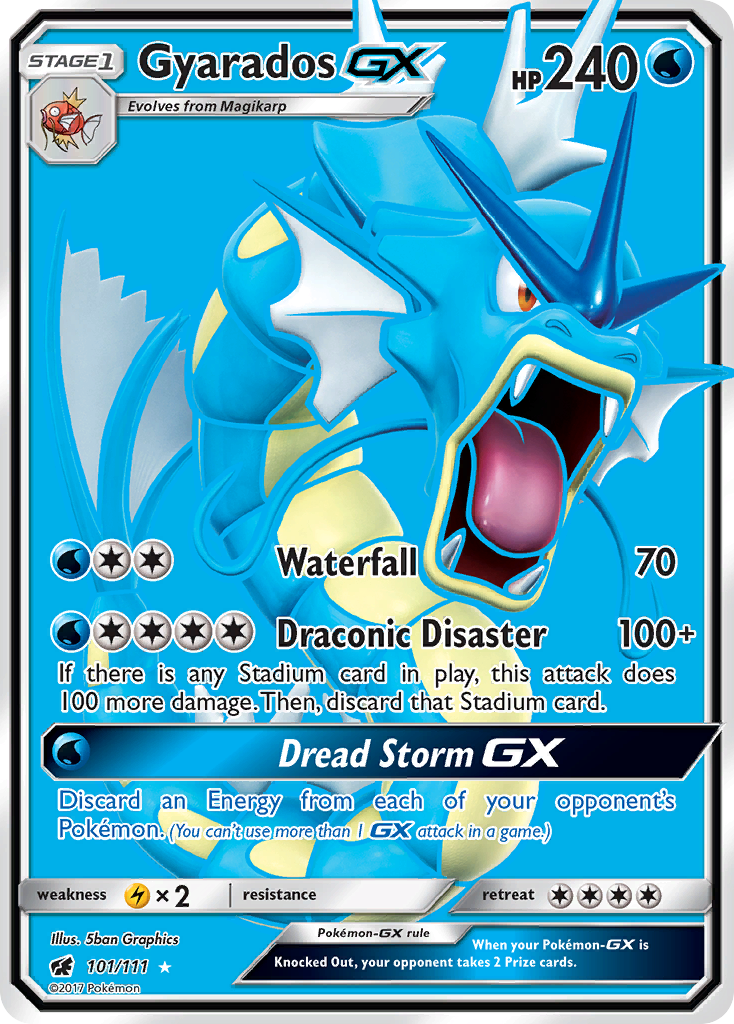 Gyarados GX (101/111) [Sun & Moon: Crimson Invasion] | Exor Games New Glasgow