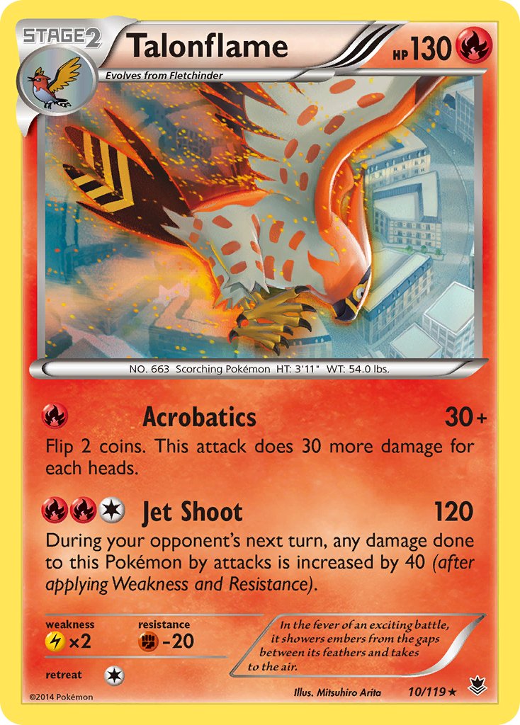 Talonflame (10/119) (Theme Deck Exclusive) [XY: Phantom Forces] | Exor Games New Glasgow