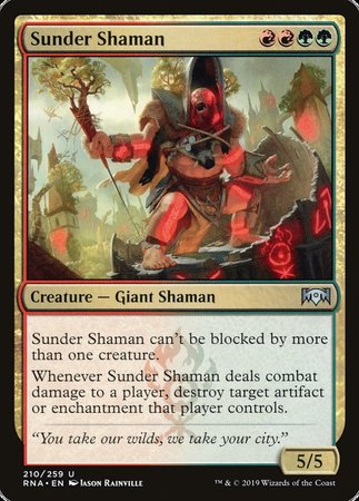 Sunder Shaman [Ravnica Allegiance] | Exor Games New Glasgow