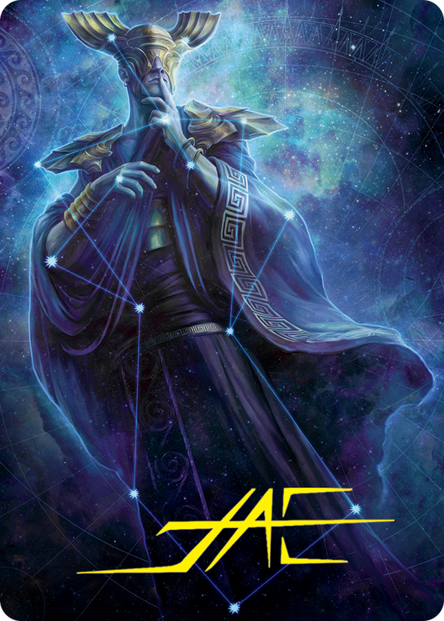 Atris, Oracle of Half-Truths Art Card (Gold-Stamped Signature) [March of the Machine Art Series] | Exor Games New Glasgow