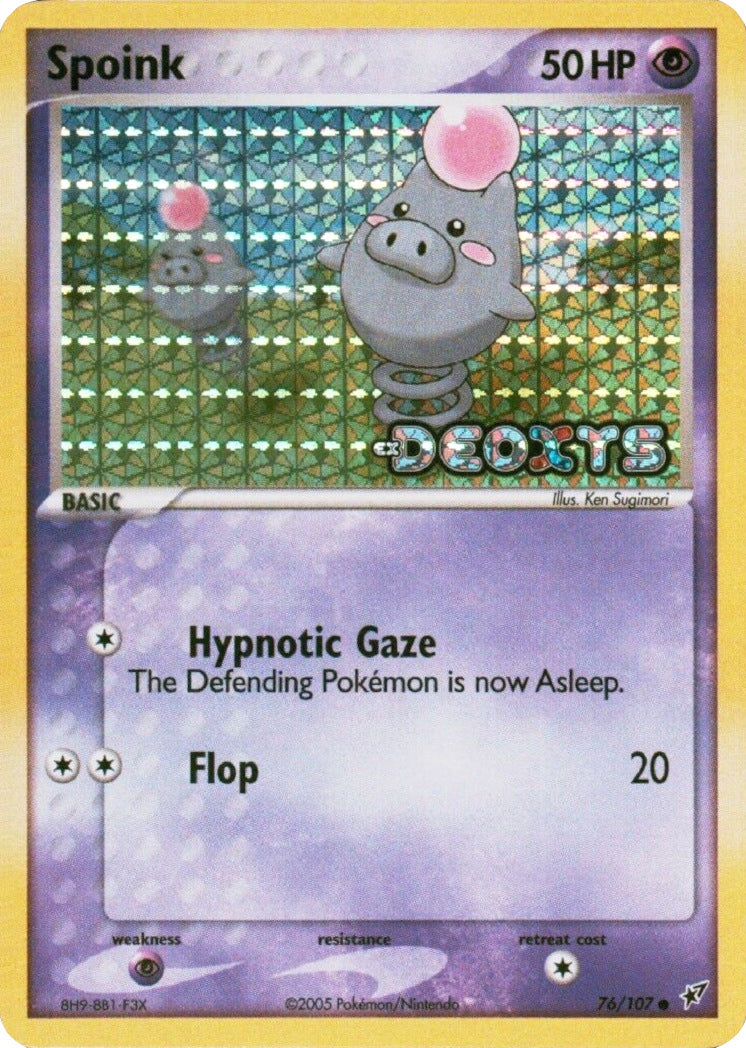 Spoink (76/107) (Stamped) [EX: Deoxys] | Exor Games New Glasgow