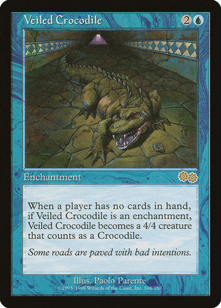 Veiled Crocodile [Urza's Saga] | Exor Games New Glasgow