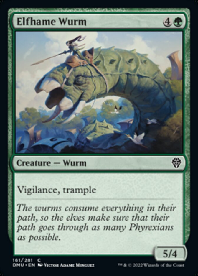 Elfhame Wurm [Dominaria United] | Exor Games New Glasgow