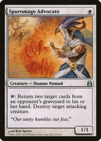 Spurnmage Advocate [Commander 2011] | Exor Games New Glasgow
