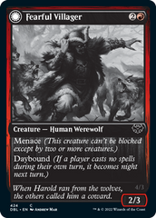 Fearful Villager // Fearsome Werewolf [Innistrad: Double Feature] | Exor Games New Glasgow