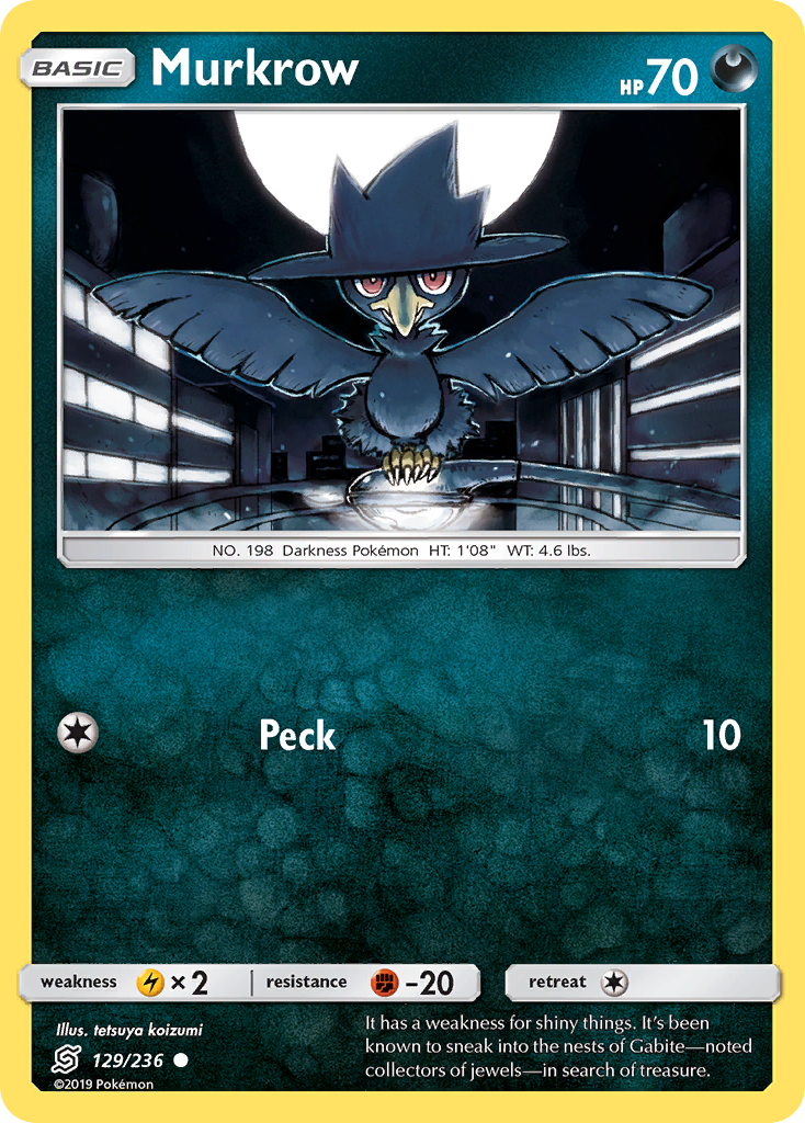 Murkrow (129/236) [Sun & Moon: Unified Minds] | Exor Games New Glasgow