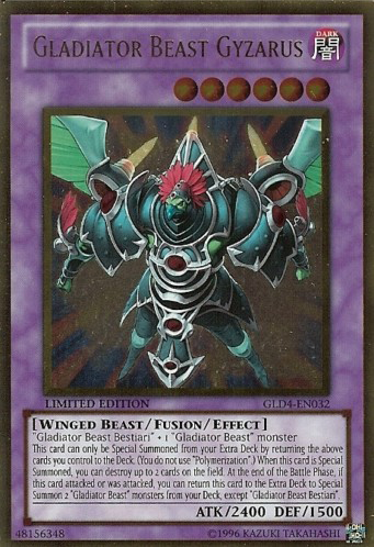 Gladiator Beast Gyzarus [GLD4-EN032] Gold Rare | Exor Games New Glasgow