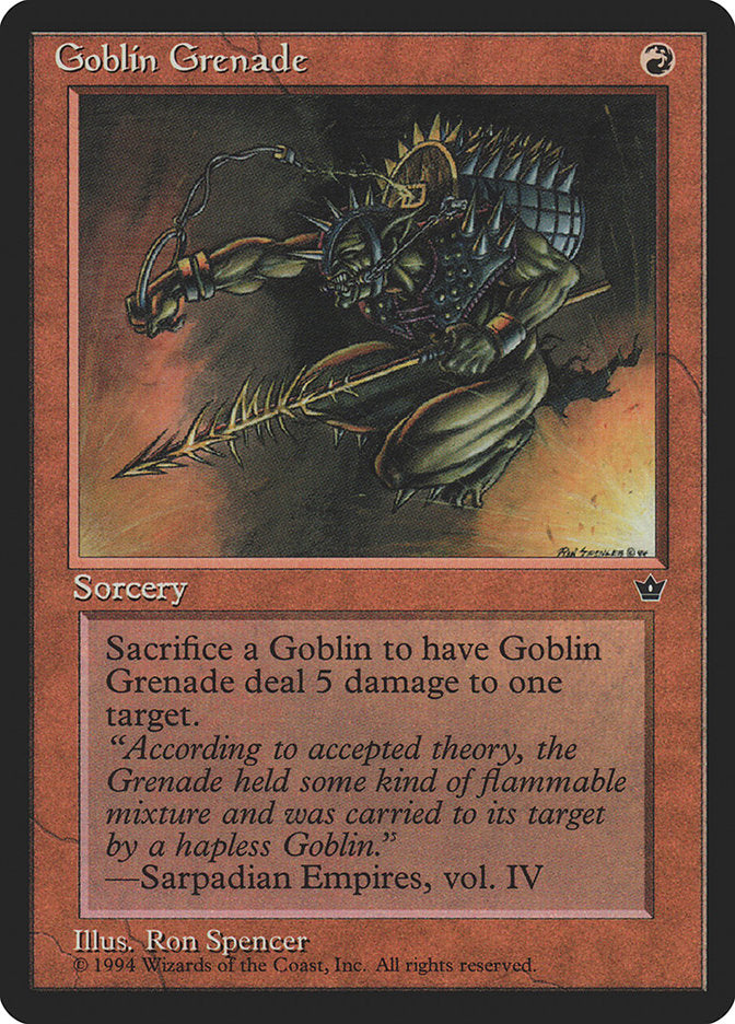 Goblin Grenade (Ron Spencer) [Fallen Empires] | Exor Games New Glasgow