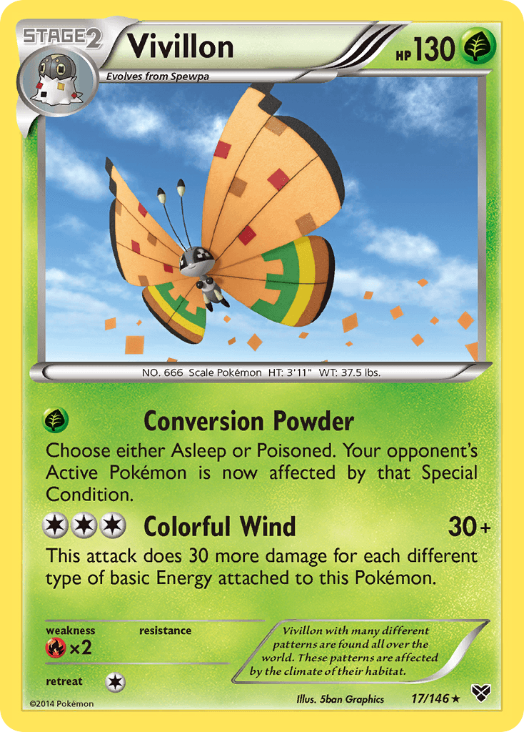 Vivillon (17/146) (High Plains Form/Orange Wings) [XY: Base Set] | Exor Games New Glasgow