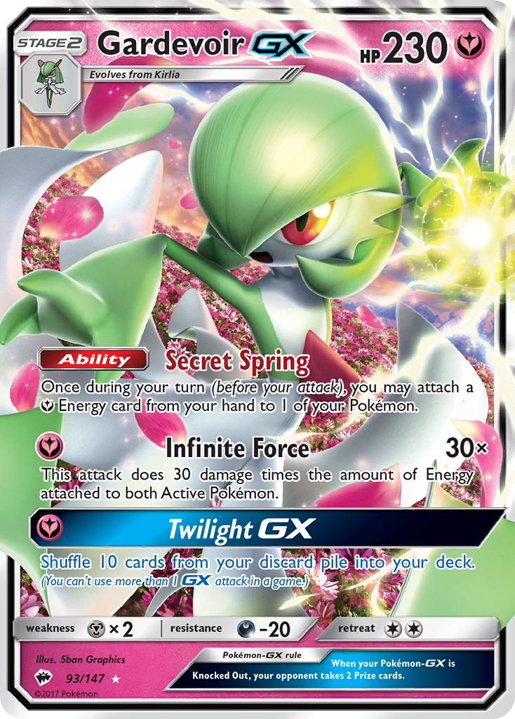 Gardevoir GX (93/147) [Sun & Moon: Burning Shadows] | Exor Games New Glasgow