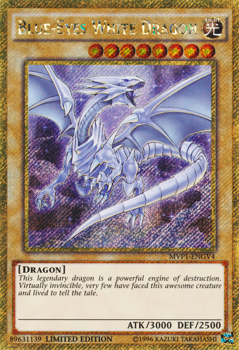 Blue-Eyes White Dragon [MVP1-ENGV4] Gold Secret Rare | Exor Games New Glasgow