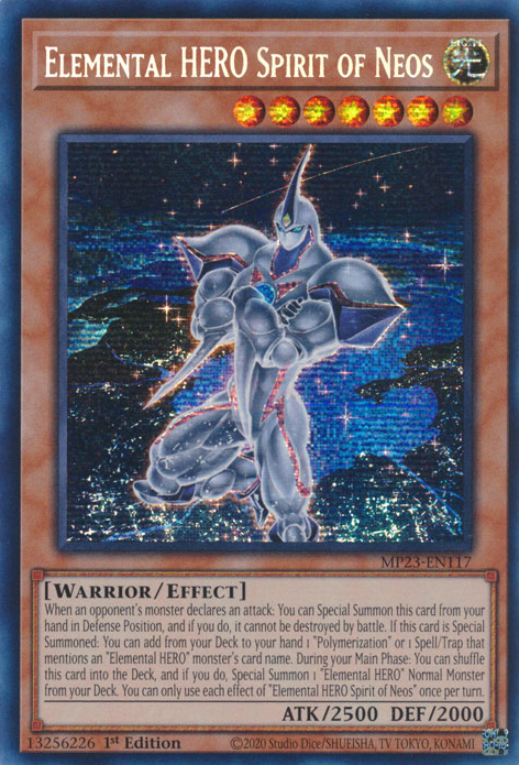 Elemental HERO Spirit of Neos [MP23-EN117] Prismatic Secret Rare | Exor Games New Glasgow