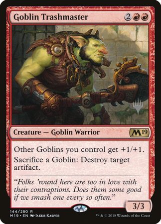 Goblin Trashmaster [Core Set 2019 Promos] | Exor Games New Glasgow