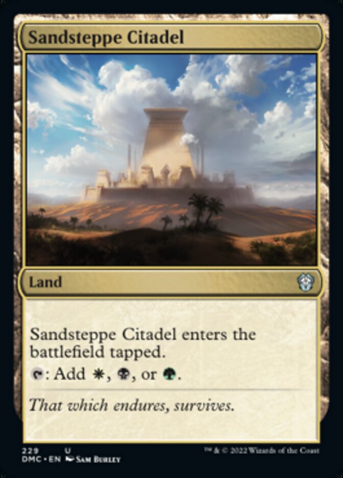 Sandsteppe Citadel [Dominaria United Commander] | Exor Games New Glasgow