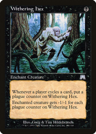 Withering Hex [Onslaught] | Exor Games New Glasgow