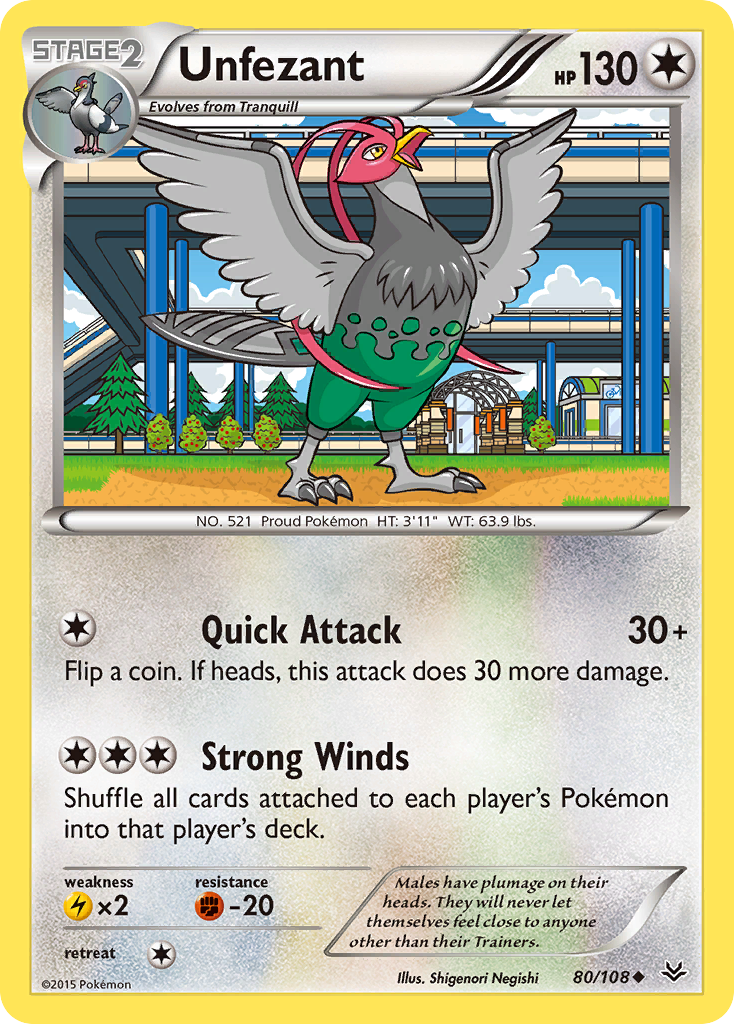 Unfezant (80/108) [XY: Roaring Skies] | Exor Games New Glasgow