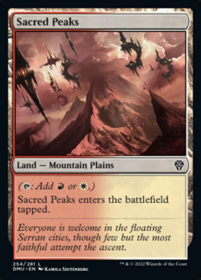 Sacred Peaks [Dominaria United] | Exor Games New Glasgow