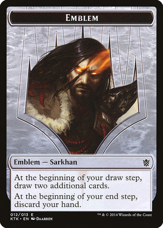 Emblem - Sarkhan, the Dragonspeaker [Khans of Tarkir Tokens] | Exor Games New Glasgow