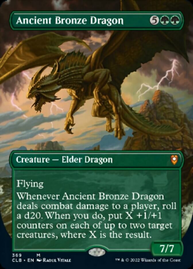 Ancient Bronze Dragon (Borderless Alternate Art) [Commander Legends: Battle for Baldur's Gate] | Exor Games New Glasgow