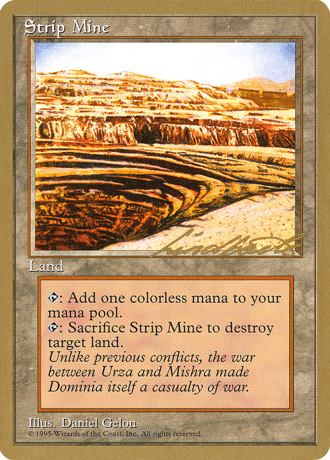 Strip Mine (Leon Lindback) [Pro Tour Collector Set] | Exor Games New Glasgow