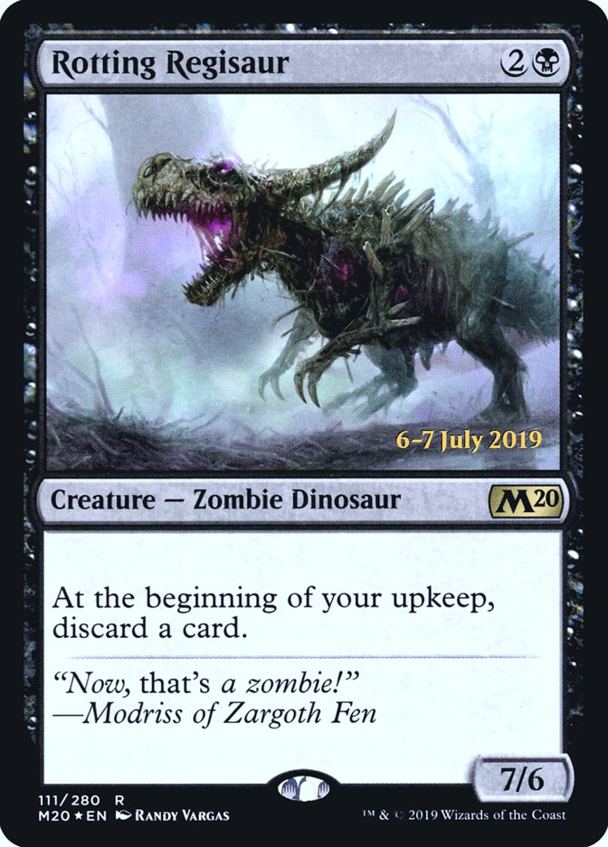 Rotting Regisaur  [Core Set 2020 Prerelease Promos] | Exor Games New Glasgow