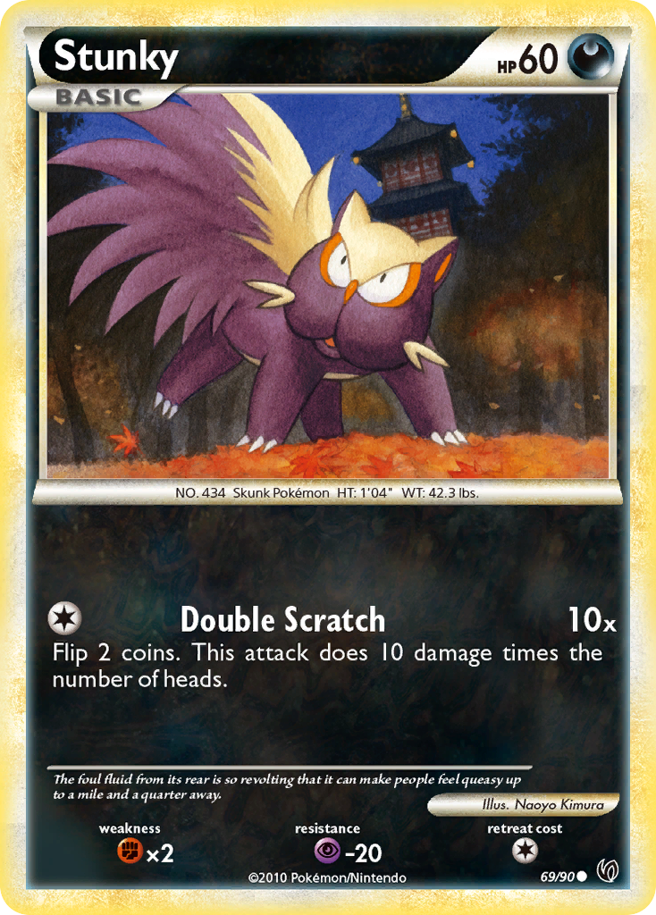 Stunky (69/90) [HeartGold & SoulSilver: Undaunted] | Exor Games New Glasgow