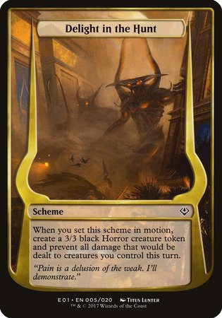 Delight in the Hunt (Archenemy: Nicol Bolas) [Archenemy: Nicol Bolas Schemes] | Exor Games New Glasgow