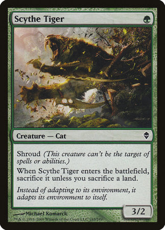 Scythe Tiger [Zendikar] | Exor Games New Glasgow