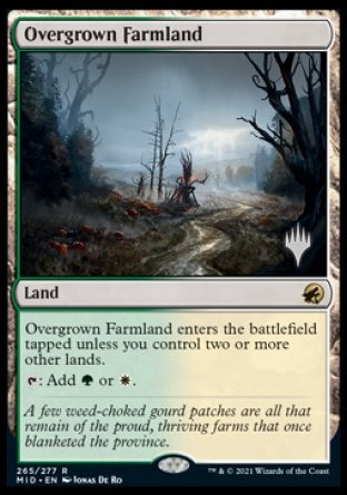 Overgrown Farmland (Promo Pack) [Innistrad: Midnight Hunt Promos] | Exor Games New Glasgow