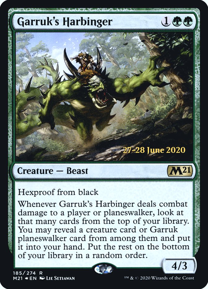 Garruk's Harbinger  [Core Set 2021 Prerelease Promos] | Exor Games New Glasgow